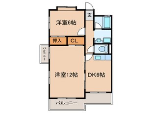 向陽ハイムの物件間取画像